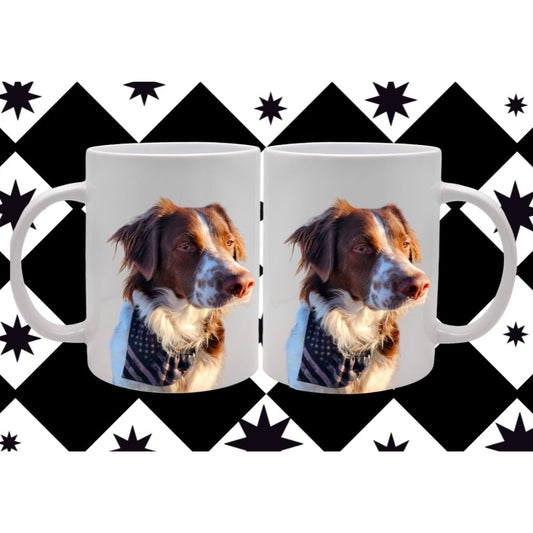 Pet portrait mug, pet gift, pet décor, 